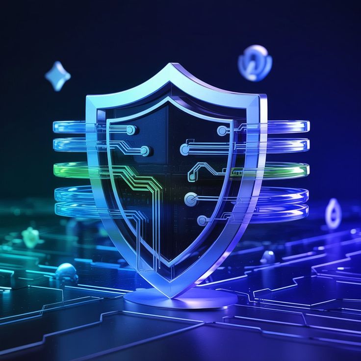 Cyber resilience shield illustration